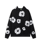 Denim Tears Cotton Wreath Hoodie - Black