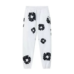 Denim Tears Cotton Wreath Sweatpants - White/Black