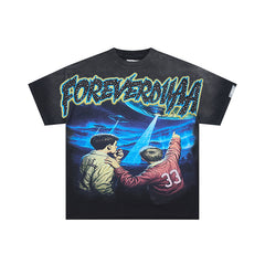 DUAA Forever Vintage Graphic T‑Shirt