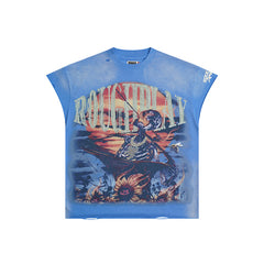Roughplay Retro Warrior Graphic Short Sleeve T‑Shirt