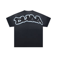 DUAA White Tiger Graphic Black T‑Shirt