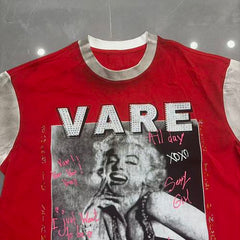 Vareallday Marilyn‑Graphic Ringer T‑Shirt