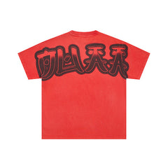 DUAA Red Panther Graphic Short‑Sleeve T‑Shirt