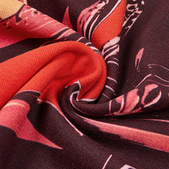 DUAA Racer Graphic Red Short‑Sleeve T‑Shirt