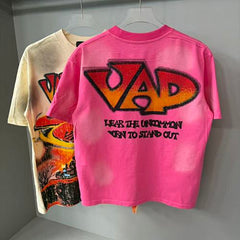 Vareallday Volcano Graphic Short‑Sleeve T‑Shirt