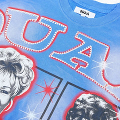 DUAA Portrait Graphic Blue Short‑Sleeve T‑Shirt