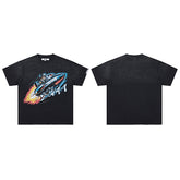 DUAA Race‑Car Graphic Black Short‑Sleeve T‑Shirt