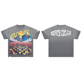 Roughplay Colorful Retro Graphic T‑Shirt
