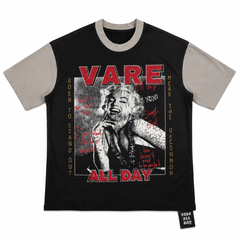Vareallday Portrait‑Graphic Two‑Tone Short‑Sleeve T‑Shirt