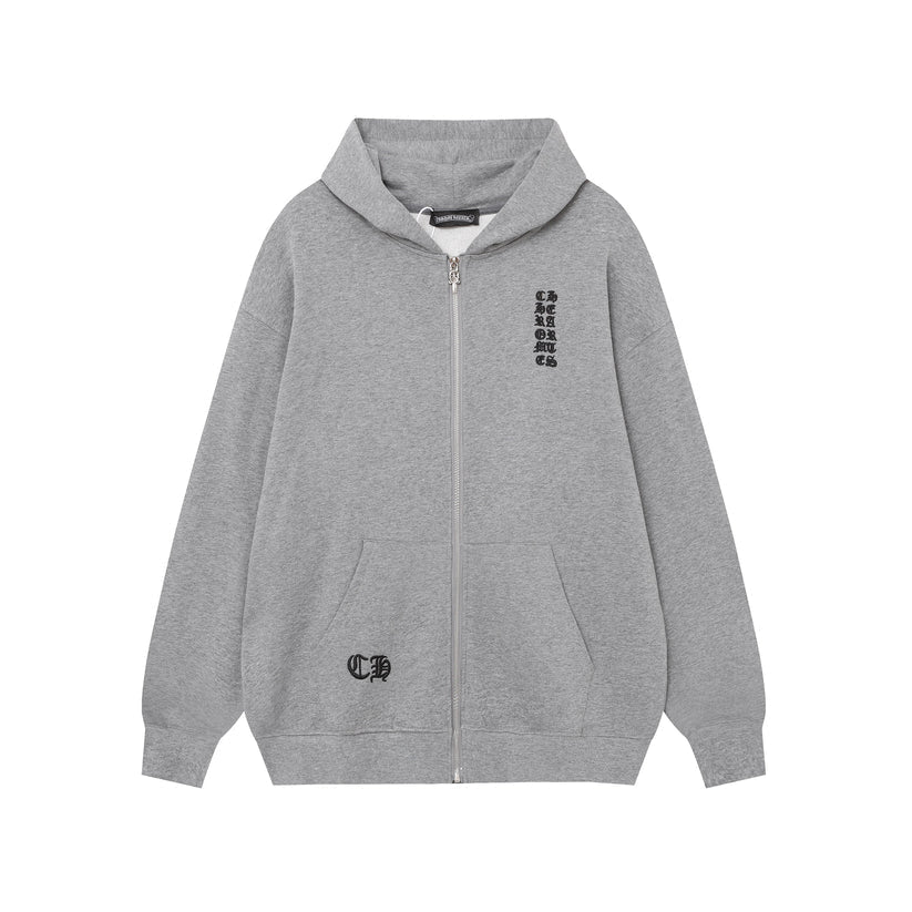 Black & Gray Color Block Hoodie