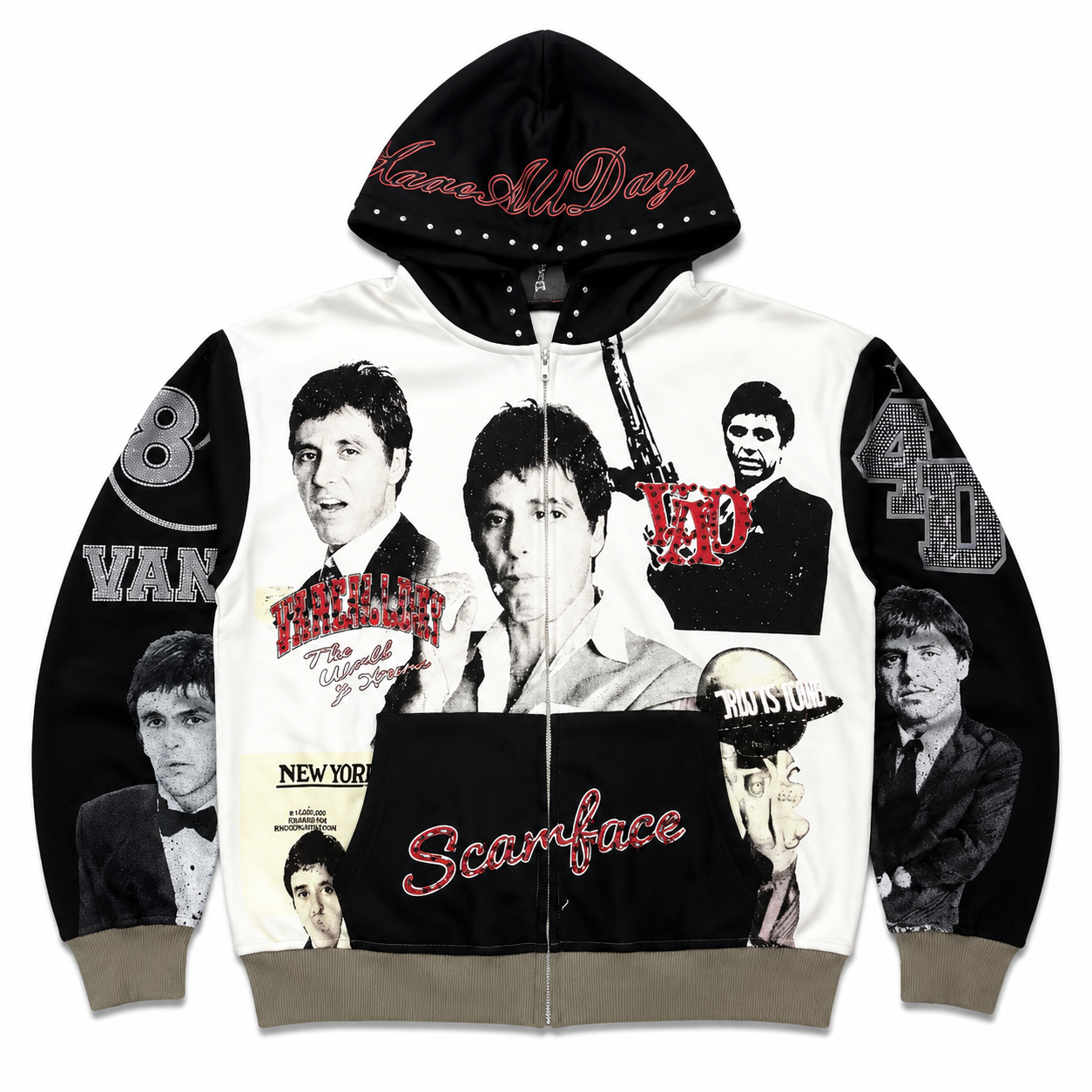 Vareallday Scarface‑Graphic Hoodie
