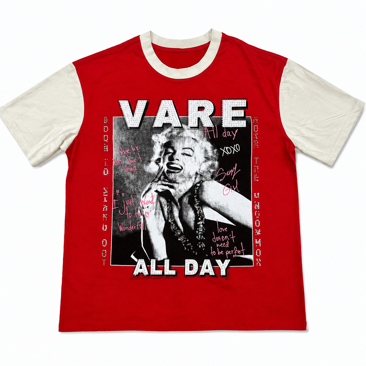 Vareallday Marilyn‑Graphic Ringer T‑Shirt