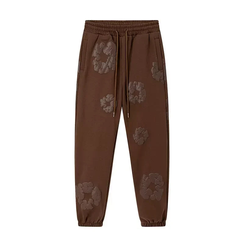 Denim Tears Cotton Wreath Sweatpants - Brown/Dark Brown