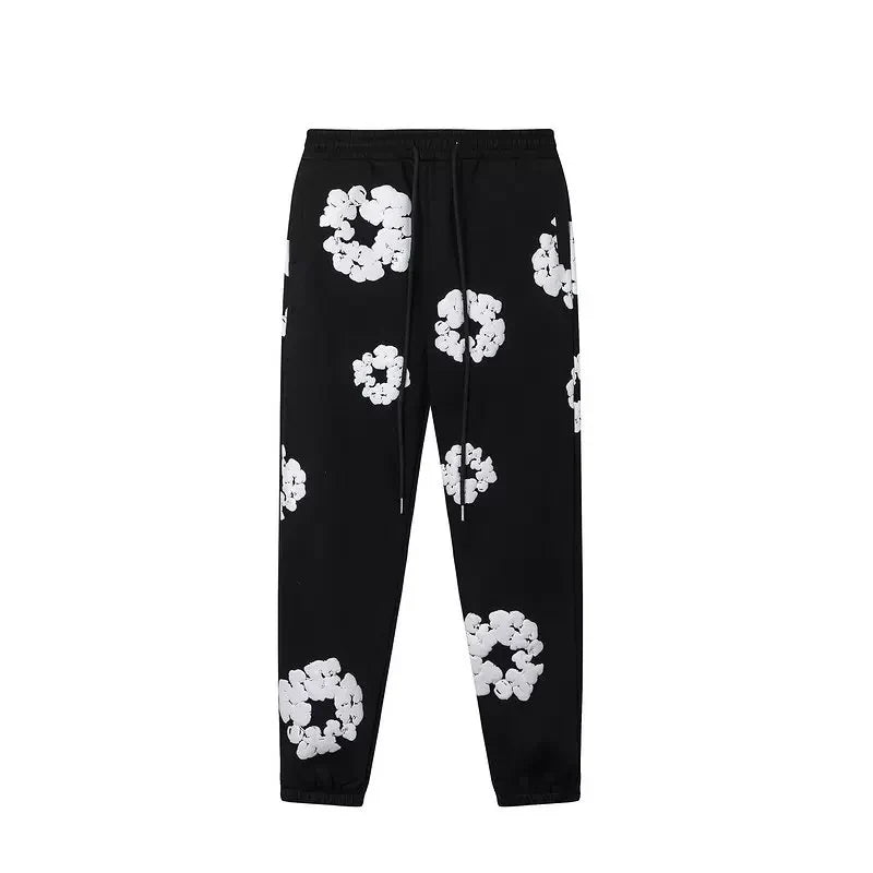 Denim Tears Cotton Wreath Sweatpants - Black
