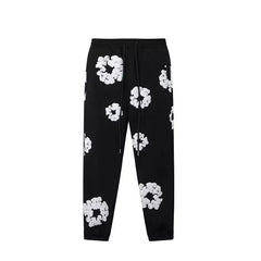 Denim Tears Cotton Wreath Sweatpants - Black