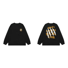 Anti Social Social Club Claw Mark Long Sleeve T-Shirt - Black/Yellow