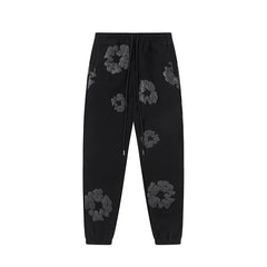 Denim Tears Cotton Wreath Sweatpants - Black/Dark Grey