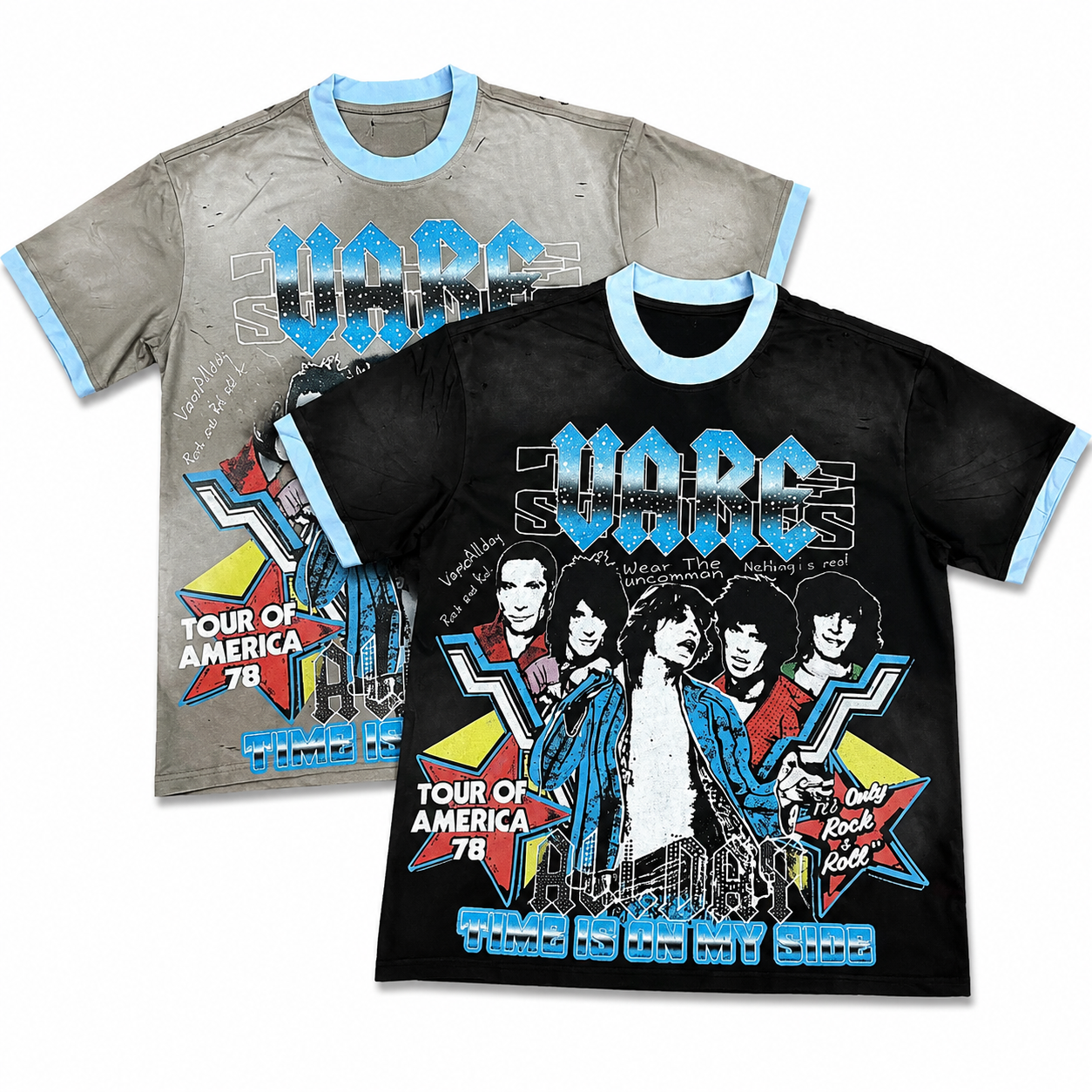 Vareallday Band‑Graphic Ringer T‑Shirt