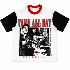 Vareallday Scarface‑Graphic Ringer T‑Shirt