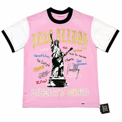 Vareallday Statue‑of‑Liberty Graphic Ringer T‑Shirt