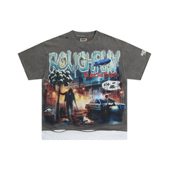 Roughplay Urban Skull Graphic Short Sleeve T‑Shirt