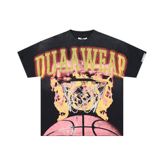 DUAA Basketball Graphic Black T‑Shirt