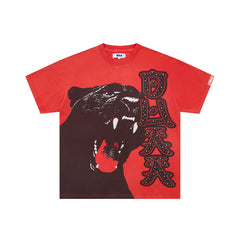 DUAA Red Panther Graphic Short‑Sleeve T‑Shirt