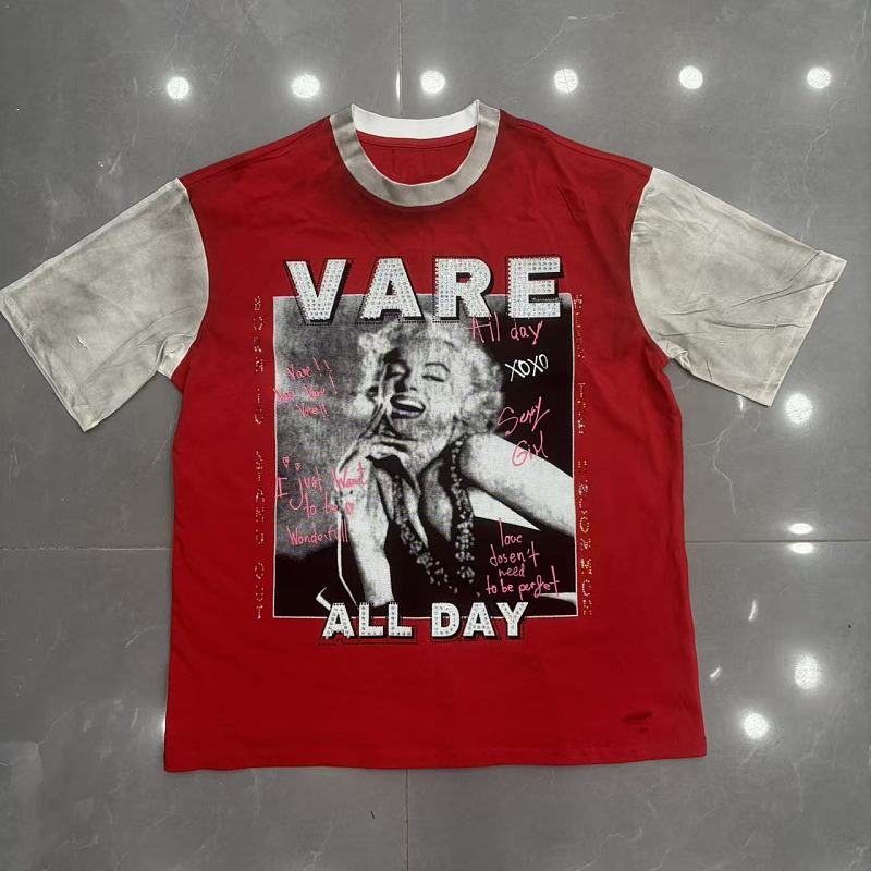Vareallday Marilyn‑Graphic Ringer T‑Shirt