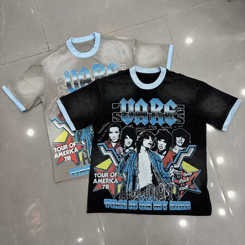 Vareallday Band‑Graphic Ringer T‑Shirt