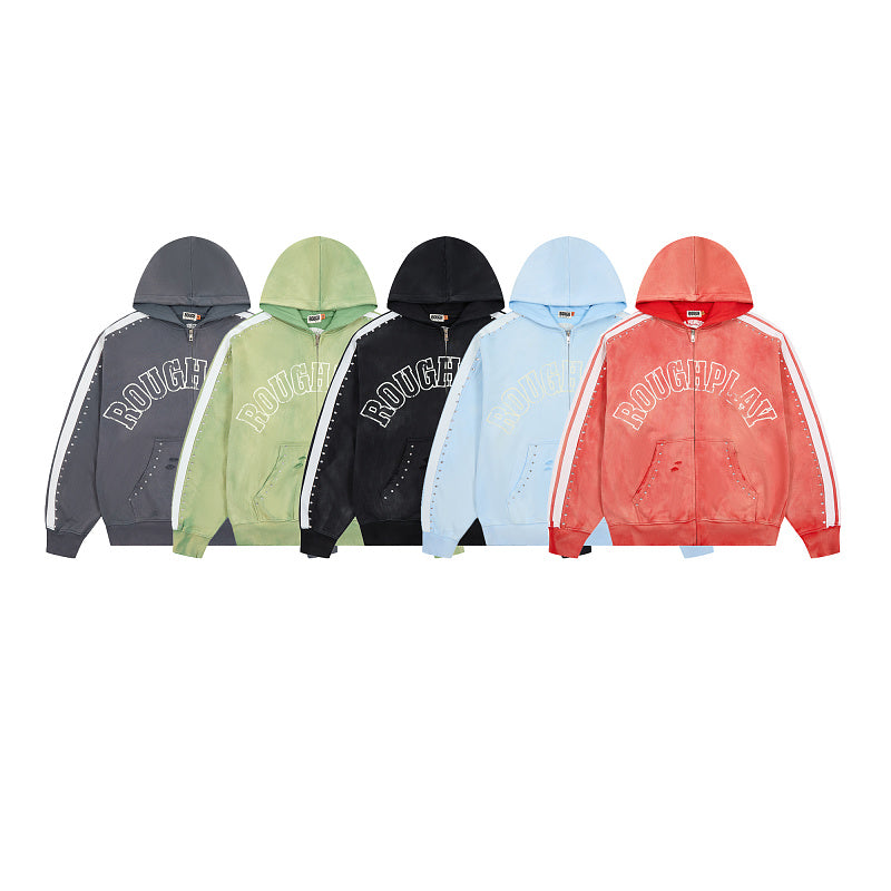 Roughplay Multi‑Color Basic Print Hoodie