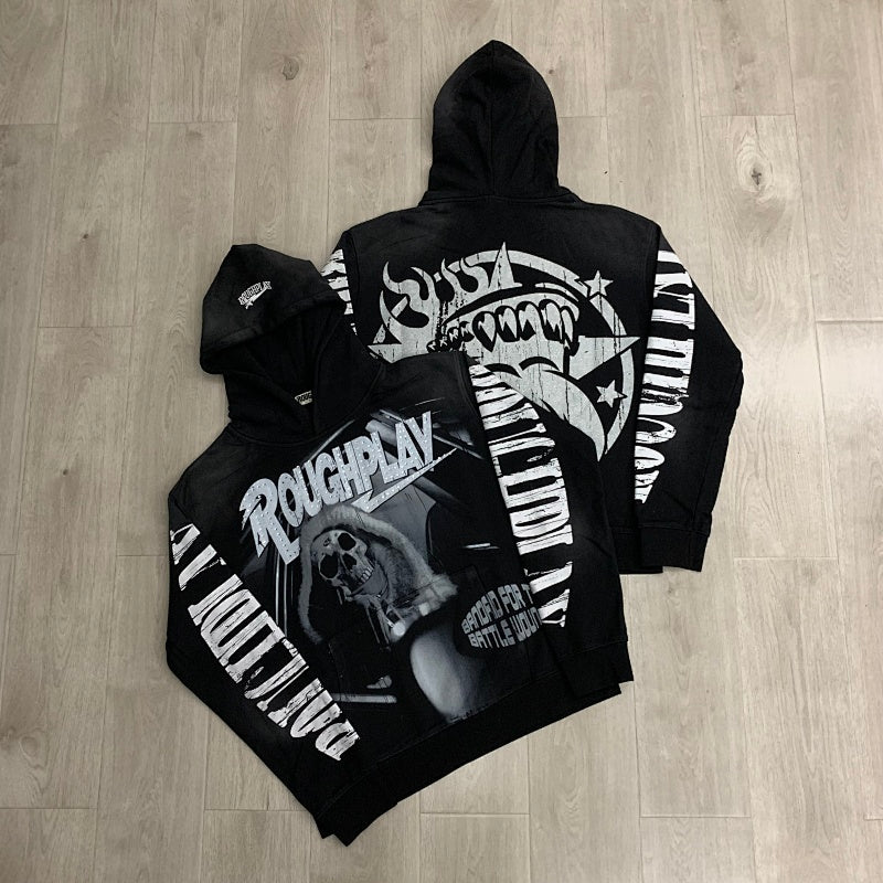 Roughplay Vintage Graphic Pullover Hoodie
