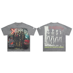 Roughplay Band Portrait Graphic Short‑Sleeve T‑Shirt