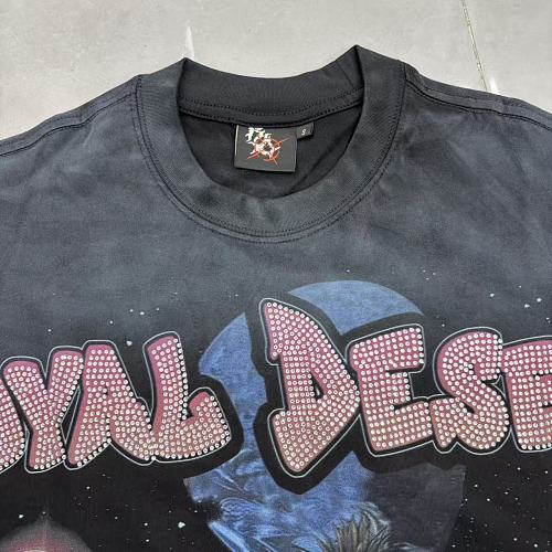 ROYAL DESERT Vintage Graphic Black T‑Shirt