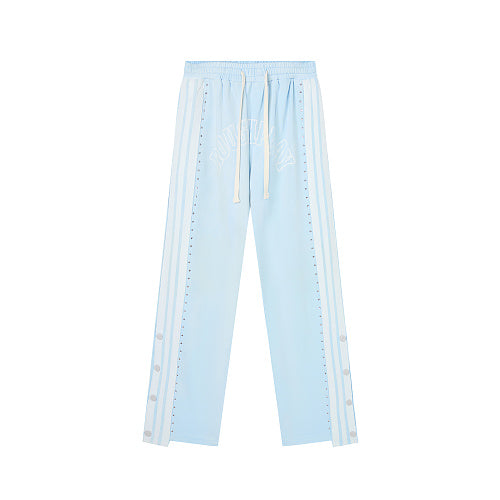 Roughplay Side‑Stripe Flare Sweatpants