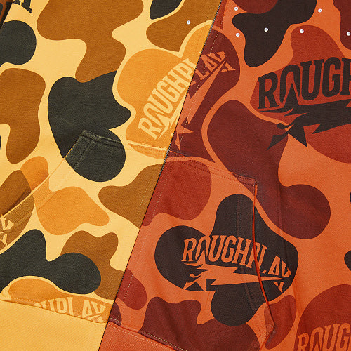 Roughplay Camouflage Graphic Zip‑Up Hoodie
