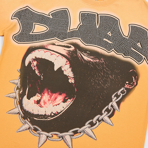 DUAA Yellow Panther Graphic Short‑Sleeve T‑Shirt
