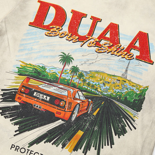 DUAA Scenery‑Graphic Off‑White Short‑Sleeve T‑Shirt