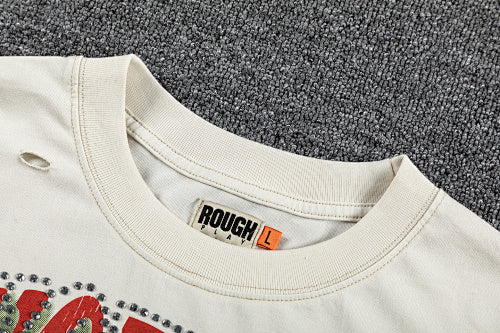 Roughplay Vintage City Graphic Double‑Sided Print Short Sleeve T‑Shirt
