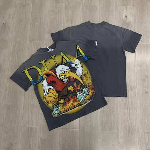 DUAA Eagle Graphic Dark‑Grey Short‑Sleeve T‑Shirt