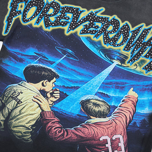 DUAA Forever Vintage Graphic T‑Shirt