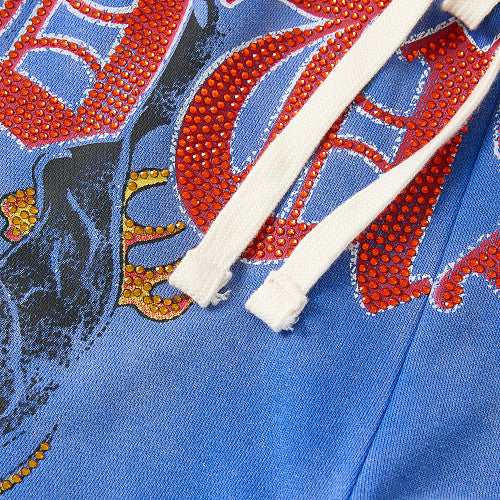 DUAA Blue Graphic Street Sweatpants