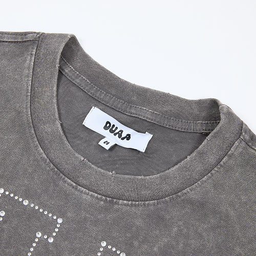 DUAA Vintage Truck Graphic Charcoal T‑Shirt