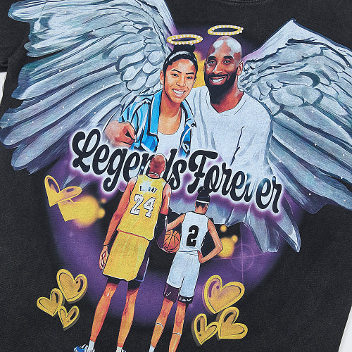 DUAA Kobe 24 Angel Graphic T‑Shirt
