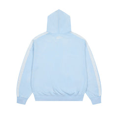 Roughplay Light‑Blue Graphic Zip‑Up Hoodie