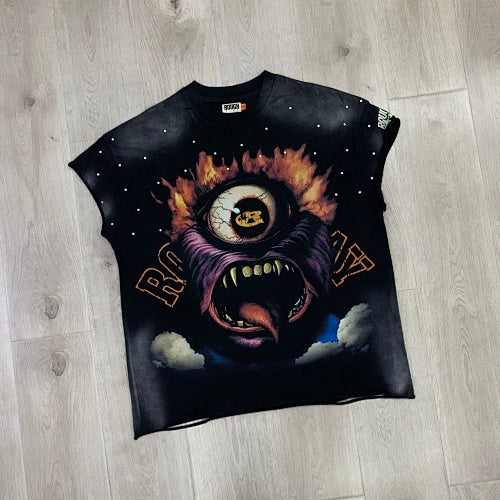 Roughplay Cyclops Monster Graphic Short Sleeve T‑Shirt