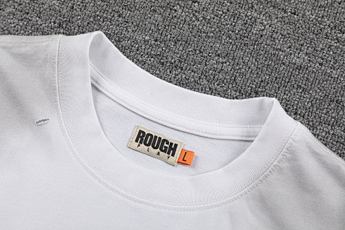 Roughplay I Love Rough Heart Graphic Double‑Sided Print Short Sleeve T‑Shirt