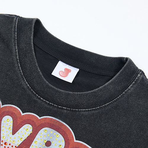 Jellybean Vintage Graphic Double Sided Print Short Sleeve T‑Shirt