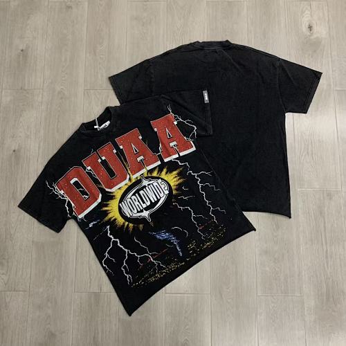DUAA Worldwide Graphic Black Short‑Sleeve T‑Shirt