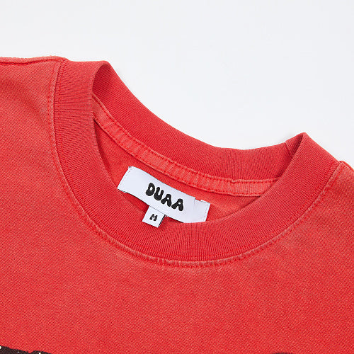 DUAA Red Panther Graphic Short‑Sleeve T‑Shirt