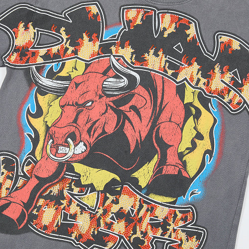 DUAA Bull Snake Graphic Dark Grey T‑Shirt